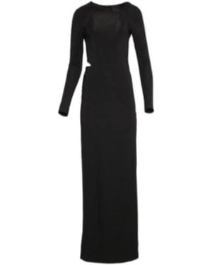 Givenchy Logo Long-Sleeved Dress - Black