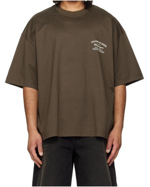 WOOYOUNGMI Letter Pattern T-Shirt - Green