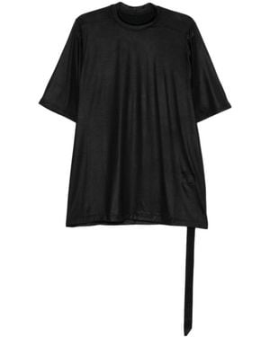 Rick Owens Short-Sleeve Ribbon T-Shirt - Black