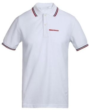 Prada Logo Polo Shirt - Blue