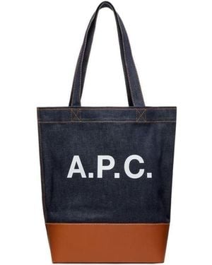 A.P.C. Axelle Tote Bag - Blue