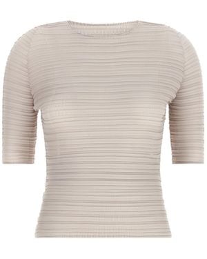 Issey Miyake Pleated Shirt - White