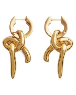 Bottega Veneta Knot Earrings - Metallic