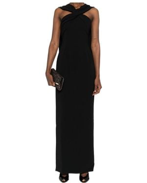 Solace London London Rona Halterneck Maxi Dress - Black