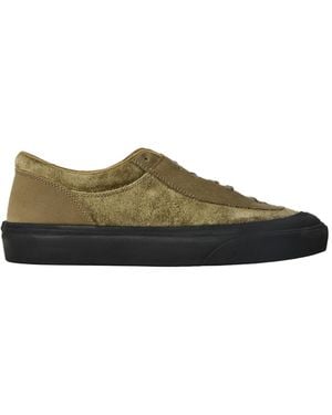 Stone Island Low-Top Suede Panel Casual Skate Shoes - Green