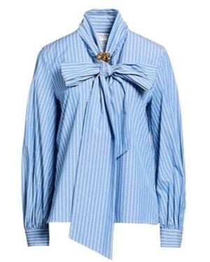 Max Mara Patterned Shirts Blouses - Blue