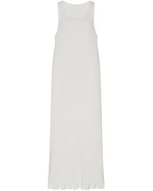 The Row Sleeveless Long Dress - White