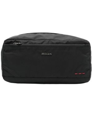 Kiton Zippered Toilet Bag - Black