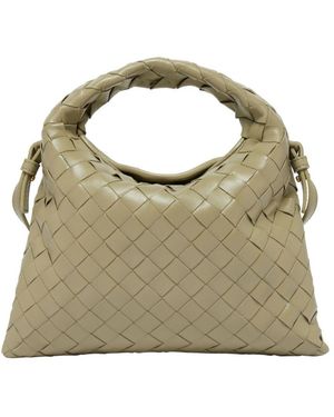 Bottega Veneta Mini Knitted Shoulder Bag - Metallic