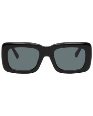 The Attico The X Linda Farrow Joint Logo Sunglasses - Grey