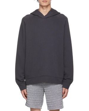 Vince Logo Hooded Jumper - Blue