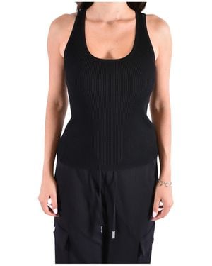 MICHAEL Michael Kors Racerback Scoop Neck Top - Black
