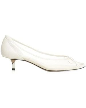 Jacquemus Tourni Heeled Court Shoes - Natural