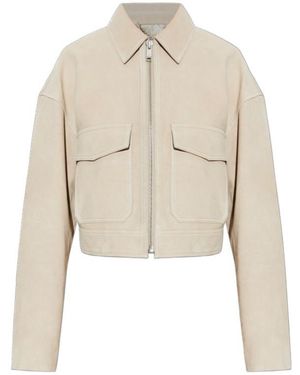 Anine Bing Leather Jackets - Natural