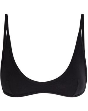 TOTEME Solid Colour Bikini Top - Black