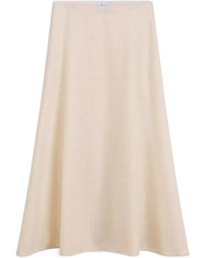 Dior Mid-Length Flared Skirt - Natural