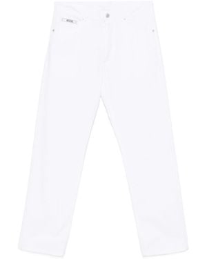 Moschino Straight-Leg Trousers - White