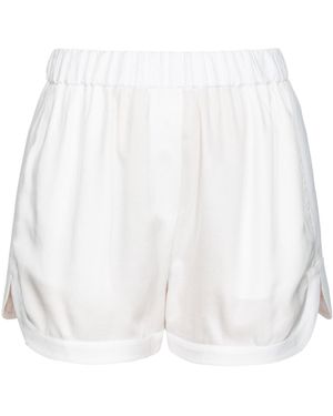 Pinko Elasticated-Waistband Pull-On Shorts - White