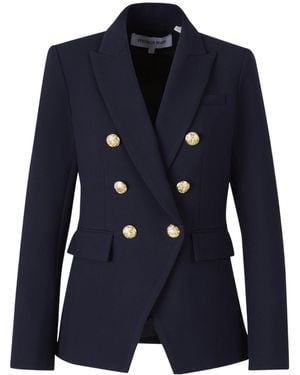 Veronica Beard Dickey Double-Breasted Blazer - Blue