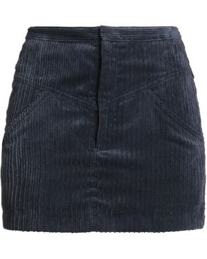Isabel Marant Minimalist Corduroy Straight Skirt - Blue