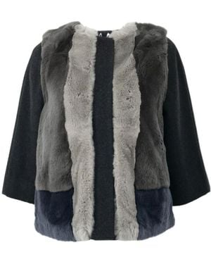 Weekend by Maxmara Spliced Casual Jacket - Gray