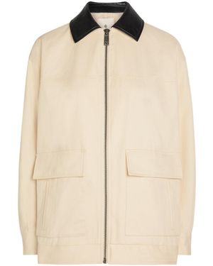 Anine Bing Holden Twill Jacket - Natural