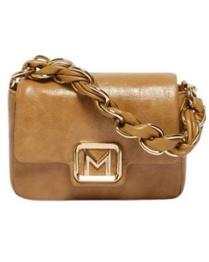 Marella Small Reptile-Print Le Muse Bag - Brown