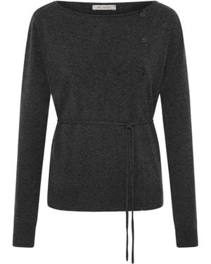 St. Agni Long-Sleeved Knitted Cardigan - Black