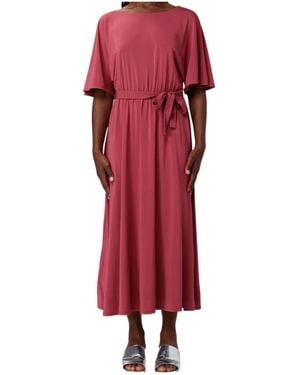 Weekend by Maxmara Belted Midi Dress - Red