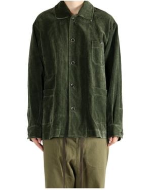 Uma Wang Long-Sleeved Casual Jacket - Green