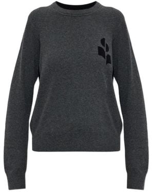 Isabel Marant Crew Neck Long-Sleeved Knitwear - Grey