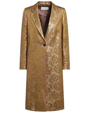 Dries Van Noten Long-Sleeved Coat - Natural