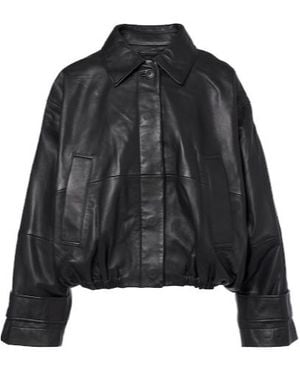 Rohe Leather Blouson Jacket - Black
