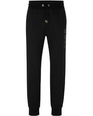 BOSS Elastic Drawstring Jogger Trousers - Black