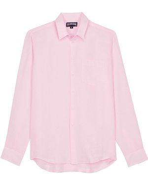 Vilebrequin Classic Linen Shirt - Pink