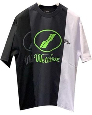 we11done Logo-Print Cotton T-Shirt - Multicolour