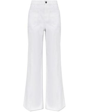MICHAEL Michael Kors Patch-Pocket Flared Pants - White