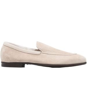 John Lobb Round-Toe Loafers - White