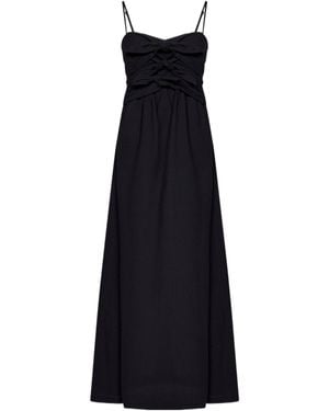 MSGM Flared Long Dress - Black