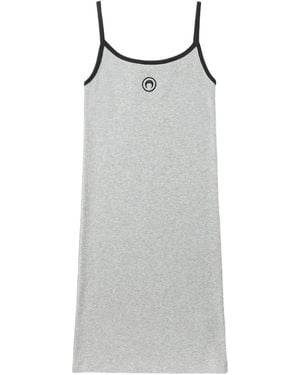 Marine Serre Cotton Dress - Grey
