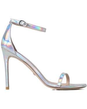 Stuart Weitzman Open-Toed High-Heeled Sandals - White