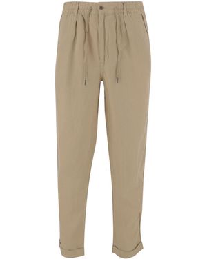 Polo Ralph Lauren Tapered-Leg Drawstring Trousers - Natural