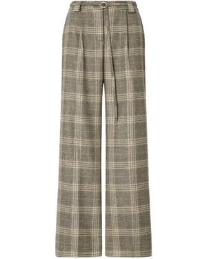 Liu Jo Wide-Leg Pants With A Belt - Natural