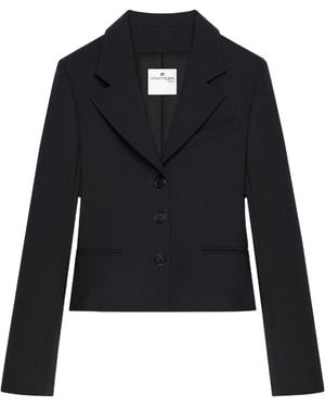 Courreges Courrèges Single-Breasted Tailored Jacket - Blue