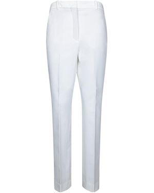 Incotex Straight Leg Zip Closure Pants - White