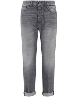 Dondup Koons Loose-Fit Button-Fly Jeans - Grey