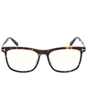 Tom Ford Geometric Frame Plain Mirror - White