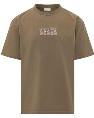 Drole de Monsieur Drôle De Monsieur Ornements Logo T-Shirt - Multicolour
