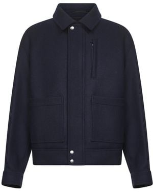 Dries Van Noten Collared Jacket - Blue