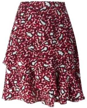 Stella McCartney Leopard Skirt - Red